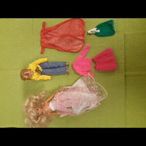 Vintage set of Barbie "Skipper" Fashion Dolls  and accessories